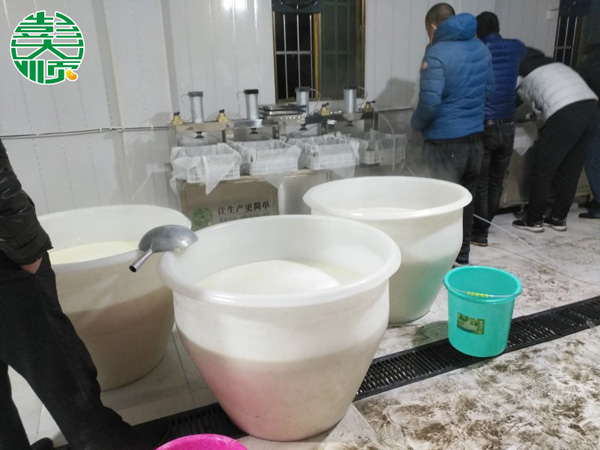 陜西西安客戶(hù)豆制品生產(chǎn)現(xiàn)場(chǎng)